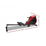 Everfit 4 Level Rowing Exercise Machine with Elastic Rope System -Red