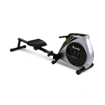 Everfit 4 Level Rowing Exercise Machine with Elastic Rope System - Silver