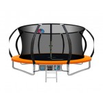 Everfit 14ft Trampoline Round Trampoline with Basketball Hoop - Orange Everfit 14ft Trampoline Round Trampoline with Basketball Hoop - Orange