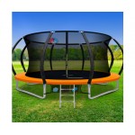 Everfit 14ft Trampoline Round Trampoline with Basketball Hoop - Orange Everfit 14ft Trampoline Round Trampoline with Basketball Hoop - Orange