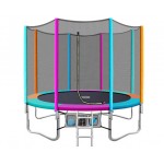Everfit 10ft Trampoline Round Trampoline - Multi-coloured Flat