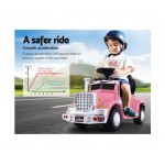 Rigo Kids Ride On Cars Electric Toys Battery Truck Children's Motorbike - Pink