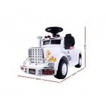 Rigo Kids Ride On Cars Electric Toys Battery Truck Children's Motorbike - White