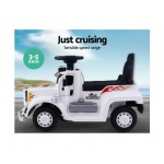 Rigo Kids Ride On Cars Electric Toys Battery Truck Children's Motorbike - White