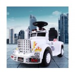 Rigo Kids Ride On Cars Electric Toys Battery Truck Children's Motorbike - White