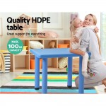 Keezi 60 x 60cm Kids Painting Activity Study Table - Blue