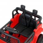 Rigo Kids Electric 12V Jeep Battery Remote Control Ride On Car - Red