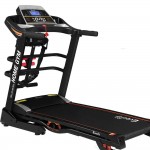 Everfit Electric Treadmill 48cm 3.5HP Auto Incline Running Home Gym Fitness Machine with Dumbbell Massager Sit Up Bar - Black