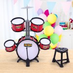 Keezi Kids 7 Drum Set Junior Drums Kit Musical Play Toy - Red