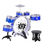 Keezi 11 Piece Kids Drum Set - Blue