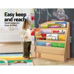 Keezi 5 Tiers Kids Wooden Bookshelf Bookcase Display Rack