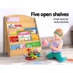 Keezi 5 Tiers Kids Wooden Bookshelf Bookcase Display Rack