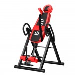 Everfit Gravity Inversion Table Foldable Stretcher Inverter Home Gym Fitness - Black/Red