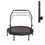 Mini Rebounder Trampoline With Handle Rail - Black Mini Rebounder Trampoline With Handle Rail - Black