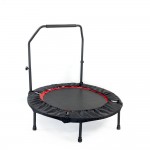 Mini Rebounder Trampoline With Handle Rail - Black Mini Rebounder Trampoline With Handle Rail - Black