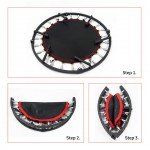 Mini Rebounder Trampoline With Handle Rail - Black Mini Rebounder Trampoline With Handle Rail - Black