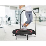 Mini Rebounder Trampoline With Handle Rail - Black Mini Rebounder Trampoline With Handle Rail - Black
