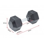 25KG Commercial Rubber Hex Dumbbell Gym Weight 25KG Commercial Rubber Hex Dumbbell Gym Weight