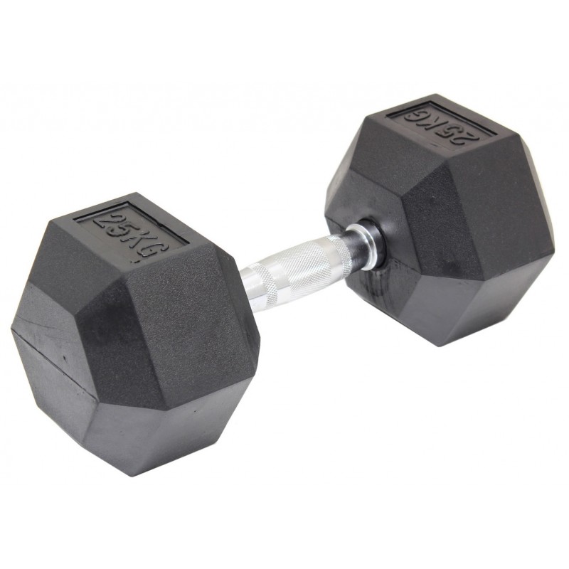 25KG Commercial Rubber Hex Dumbbell Gym Weight 25KG Commercial Rubber Hex Dumbbell Gym Weight