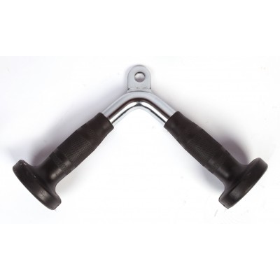 Randy & Travis Rubber-Coated Tricep Pushdown Bar Attachment