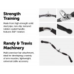Randy & Travis Rubber-Coated Revolving Curl Row Bar Attachment Randy & Travis Rubber-Coated Revolving Curl Row Bar Attachment