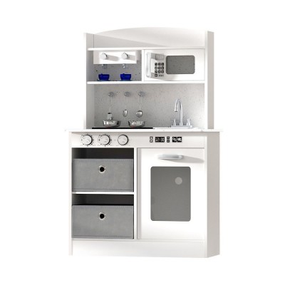 Keezi Kids Kitchen Set Pretend Play Set Cooking Wooden Toys