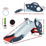 Keezi Kids Slide 3-in-1 Play Set Basketball Hoop Ring Toddler Play Activity