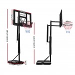 Everfit 3.05m Portable Basketball Hoop Stand System Height Adjustable - Black