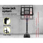 Everfit 3.05m Portable Basketball Hoop Stand System Height Adjustable - Black
