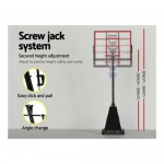 Everfit Portable Basketball Hoop Stand System Height Adjustable Net Ring - Red Everfit Portable Basketball Hoop Stand System Height Adjustable Net Ring - Red