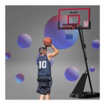 Everfit Portable Basketball Hoop Stand System Height Adjustable Net Ring - Red Everfit Portable Basketball Hoop Stand System Height Adjustable Net Ring - Red
