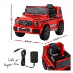 Mercedes Benz Electric AMG63 Licensed Remote Toys Cars 12V 50W Kids Ride On - Red