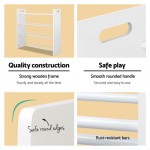 Keezi Kids 12 Plastic Bins Toy Organiser Box Bookshelf Storage Children Rack