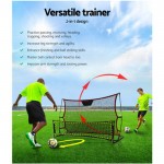 Everfit Portable Soccer Rebounder Net Volley Training Football Goal Pass Trainer - Black