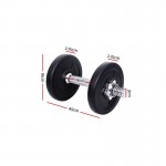 10kg Dumbbell Set Weight Training Plates Home Gym Fitness Exercise
