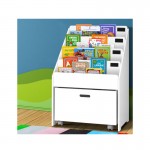 Keezi Kids Bookshelf Drawer Storage Bookcase Organizer Display Shelf - White