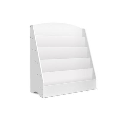 Keezi 5 Tiers Kids Bookshelf Bookcase Display Rack - White