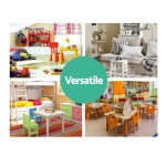 Keezi 5 Tiers Kids Bookshelf Bookcase Display Rack - White Keezi 5 Tiers Kids Bookshelf Bookcase Display Rack - White