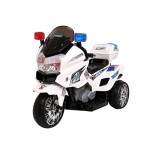 Rigo Kids Police Motorbike Ride On - White