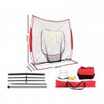 Everfit Portable Baseball Softball Sports Tennis Training Net Stand - Red