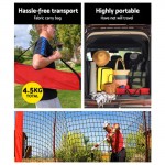 Everfit Portable Baseball Softball Sports Tennis Training Net Stand - Red