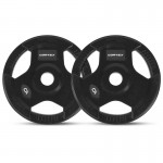 Lifespan CORTEX BN-11 Exercise FID Bench + 85kg Olympic Tri-Grip Weight Plate and Dumbbell Package