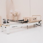 Lifespan Fitness Contour Studio Commercial Pilates Reformer Machine (Beige)