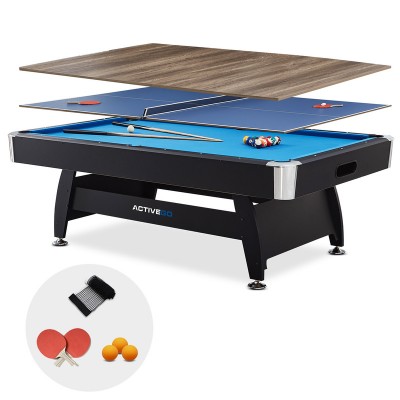 ActiveGo BreakShot 7ft Pool Table with 3-IN-1 Top