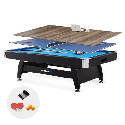ActiveGo BreakShot 8ft Pool Table with 3-IN-1 Top