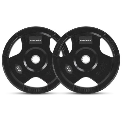 Lifespan CORTEX 20kg Tri-Grip V2 50mm Olympic Plates (Pairs)