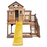 Lifespan Silverton Cubby House with 1.8m Slide - Yellow Lifespan Silverton Cubby House with 1.8m Slide - Yellow
