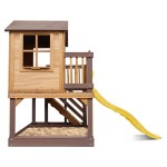 Lifespan Silverton Cubby House with 1.8m Slide - Yellow Lifespan Silverton Cubby House with 1.8m Slide - Yellow