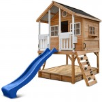 Lifespan Winchester Cubby House (Elevated 1.2m) with 2.2m Slide - Blue