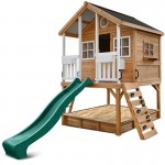 Lifespan Winchester Cubby House (Elevated 1.2m) with 2.2m Slide - Green Lifespan Winchester Cubby House (Elevated 1.2m) with 2.2m Slide - Green